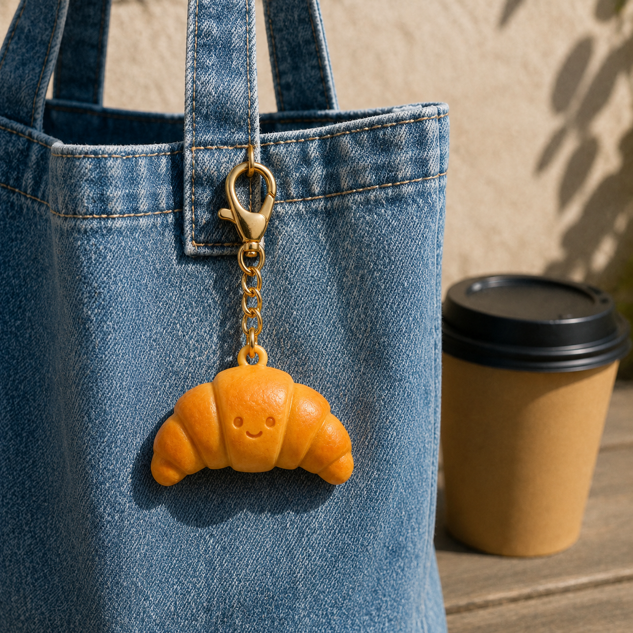 Croissant Swing Bag Charm
