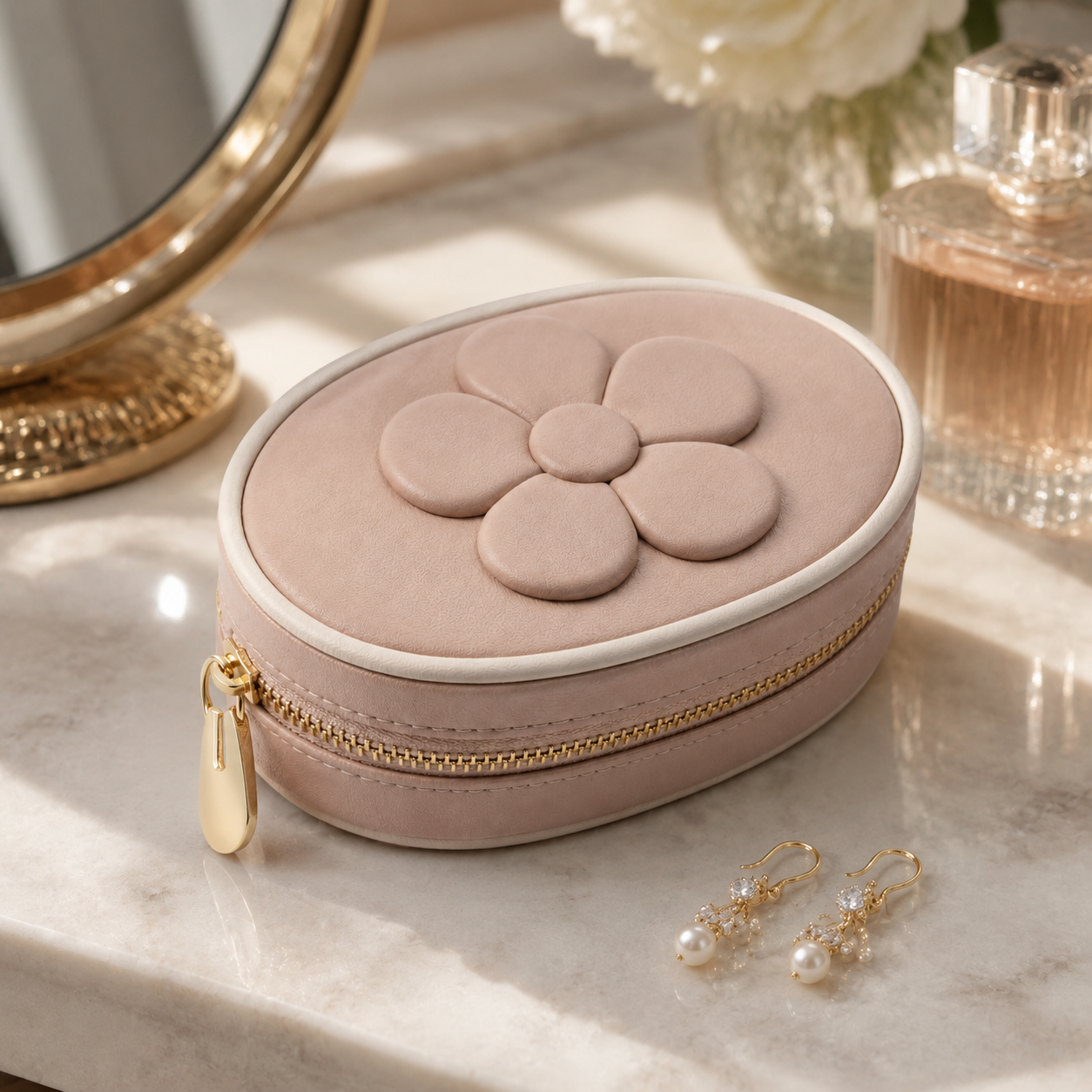 Fleur Mini Jewelry Pillbox