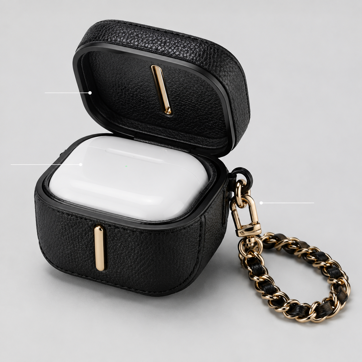 Midnight Chain Earbud Case