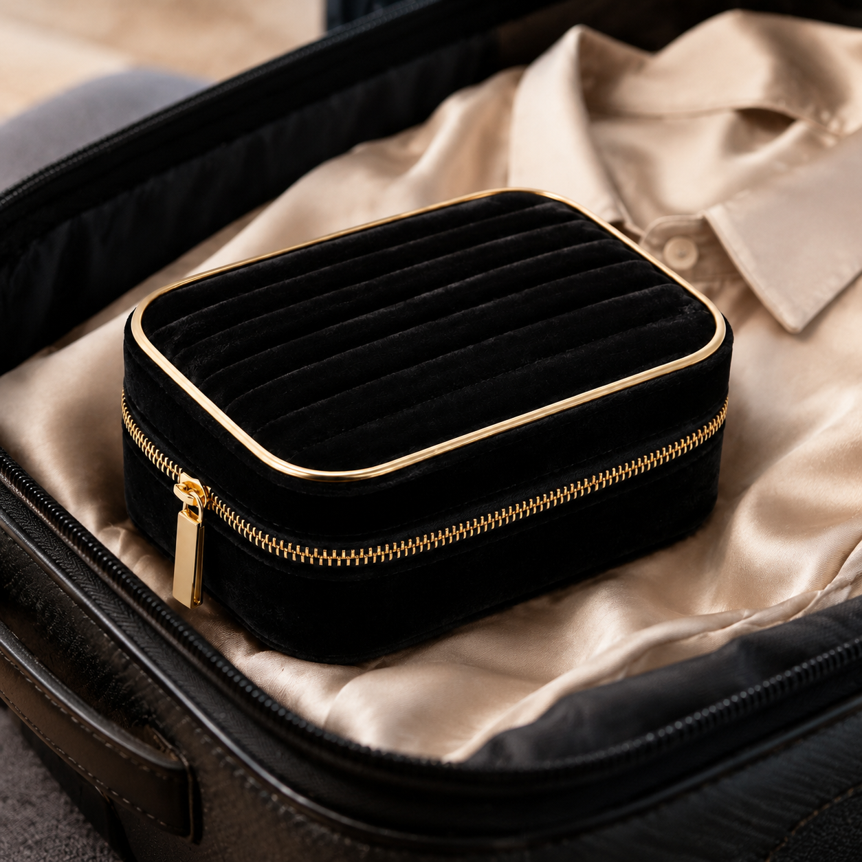 Velvet Night Travel Jewelry Case