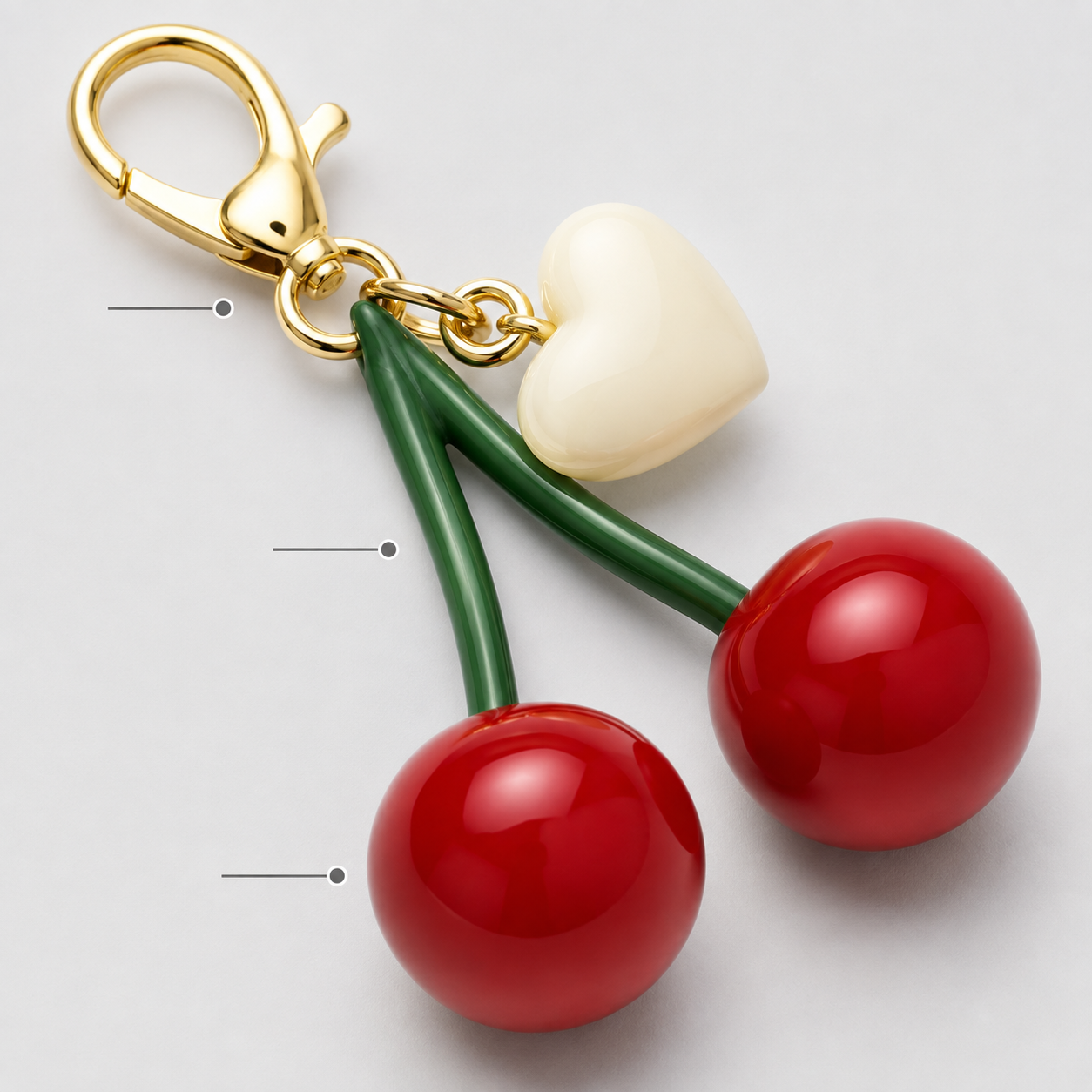 Cherry Pop Bag Charm