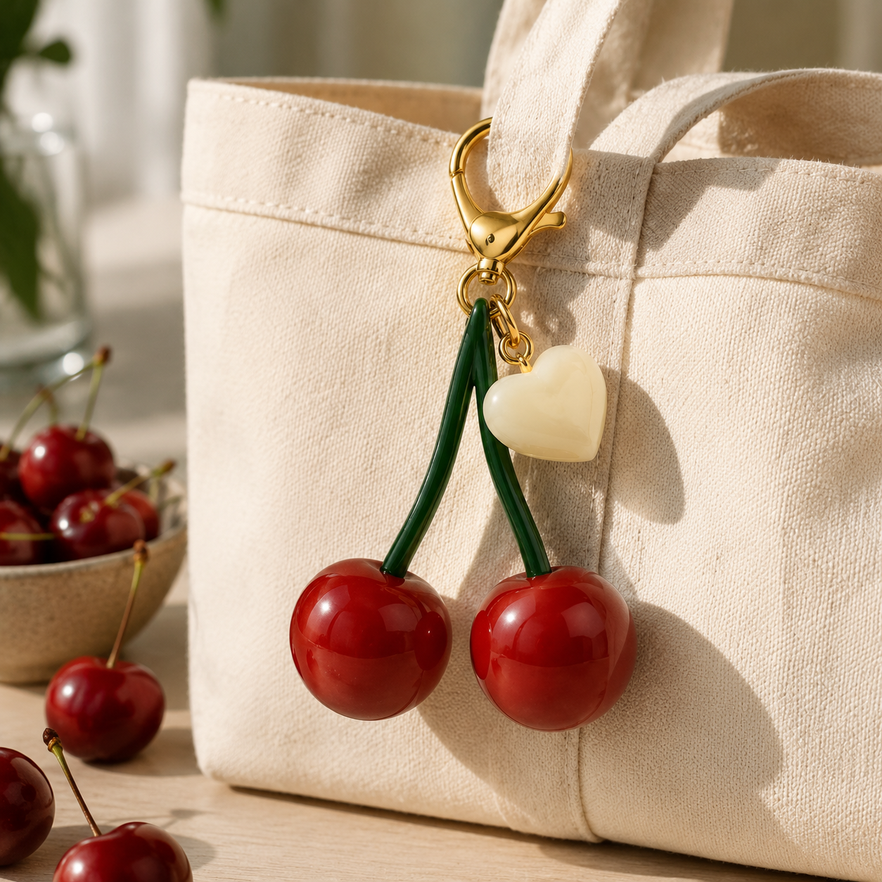 Cherry Pop Bag Charm