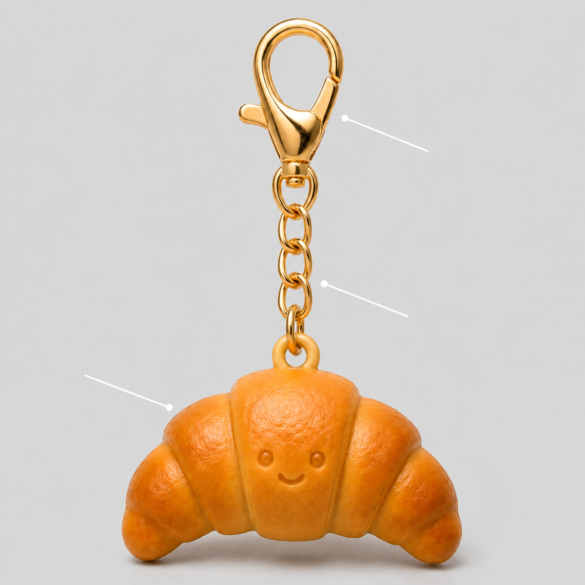 Croissant Swing Bag Charm