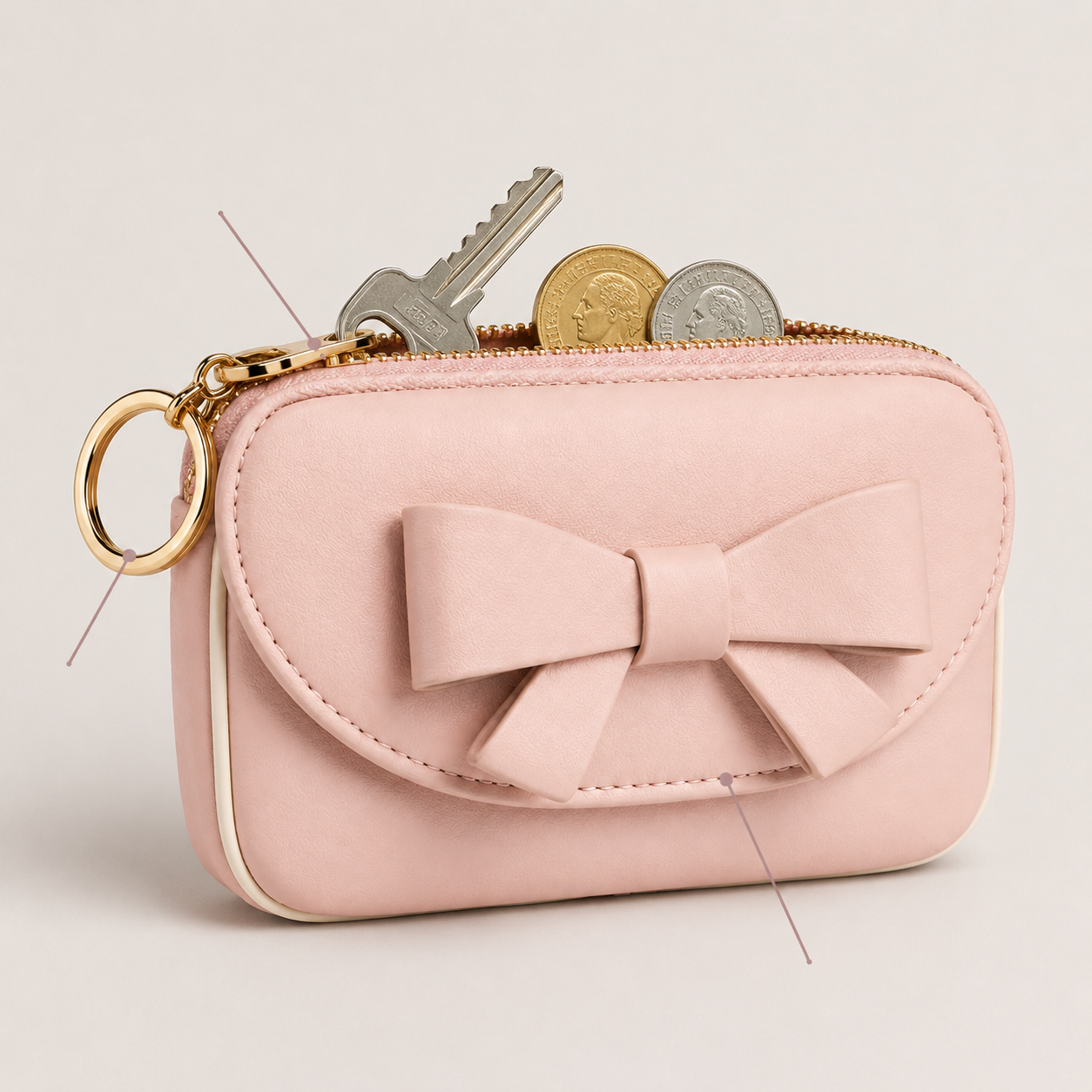 Lumière Bow Key Pouch