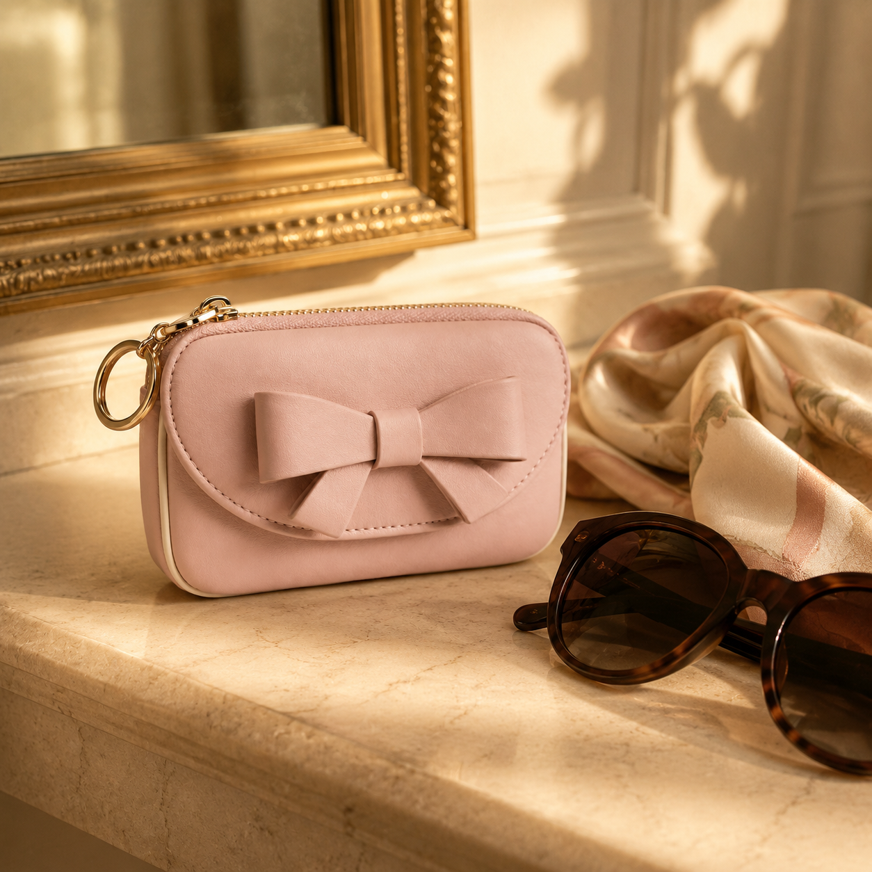 Lumière Bow Key Pouch
