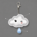 Winking Cloud Reflector Charm
